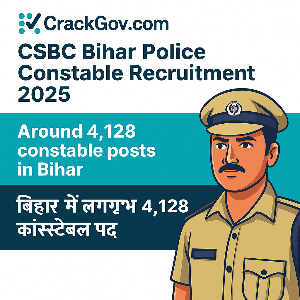 CSBC Bihar Police Constable Recruitment 2025 | Apply for 4,128 Posts