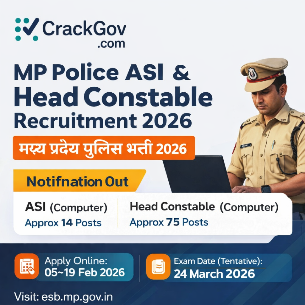 MP Police ASI & Head Constable (Computer) Recruitment 2026
