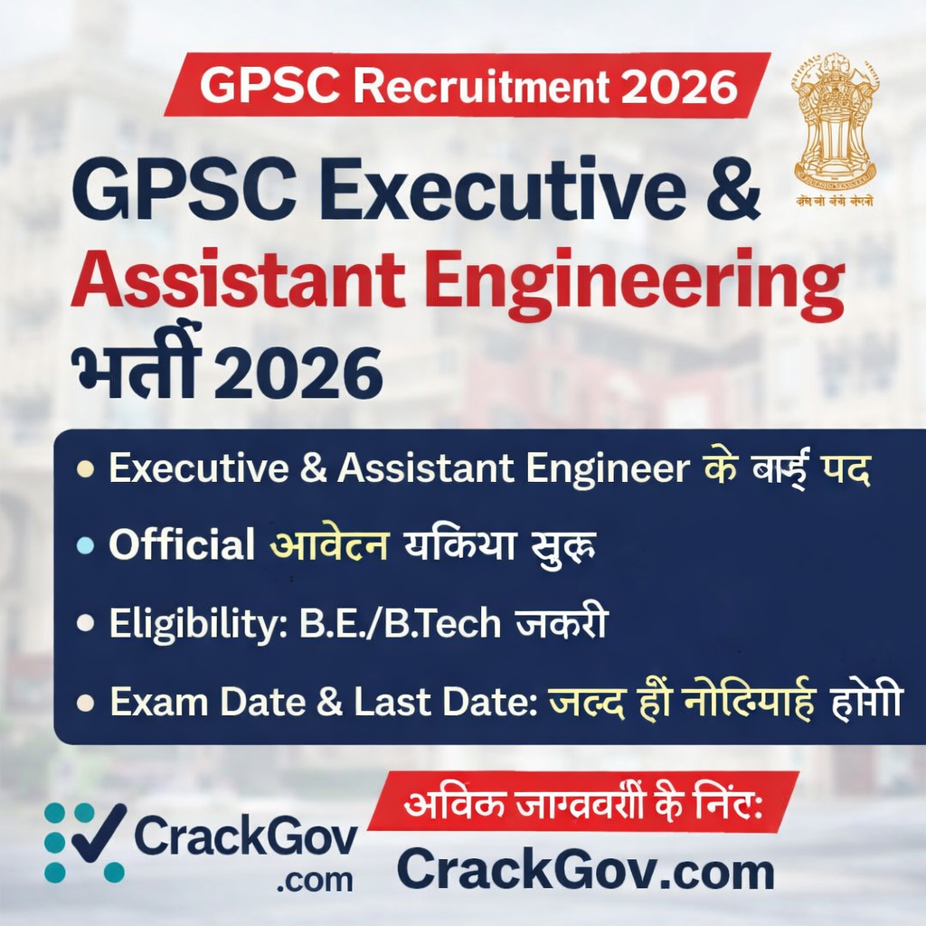 GPSC Executive & Assistant Engineering Recruitment 2026