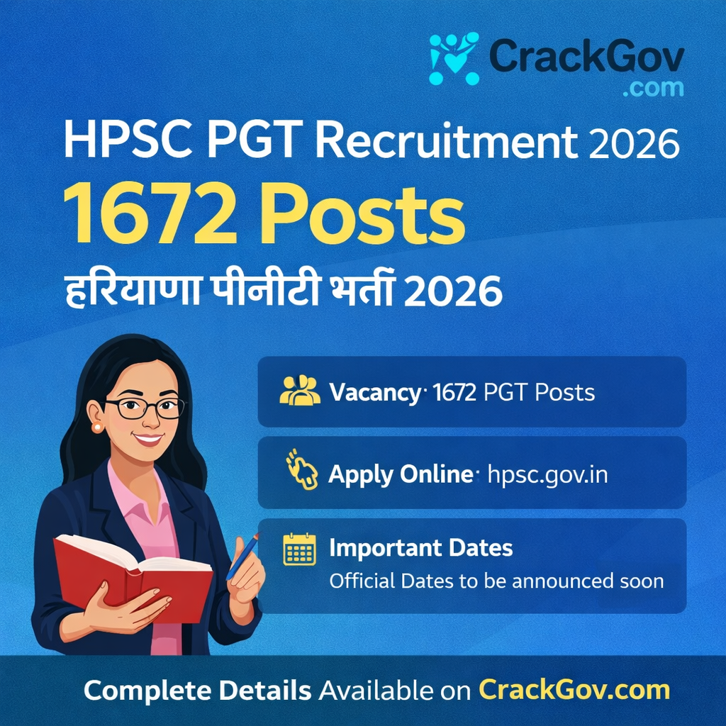 HPSC PGT Recruitment 2026 – 1672 Posts