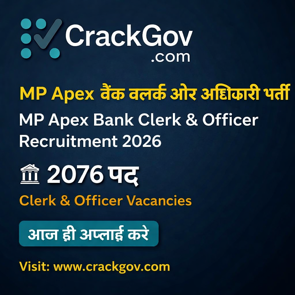 MP Apex Bank Clerk & Officer Recruitment 2026