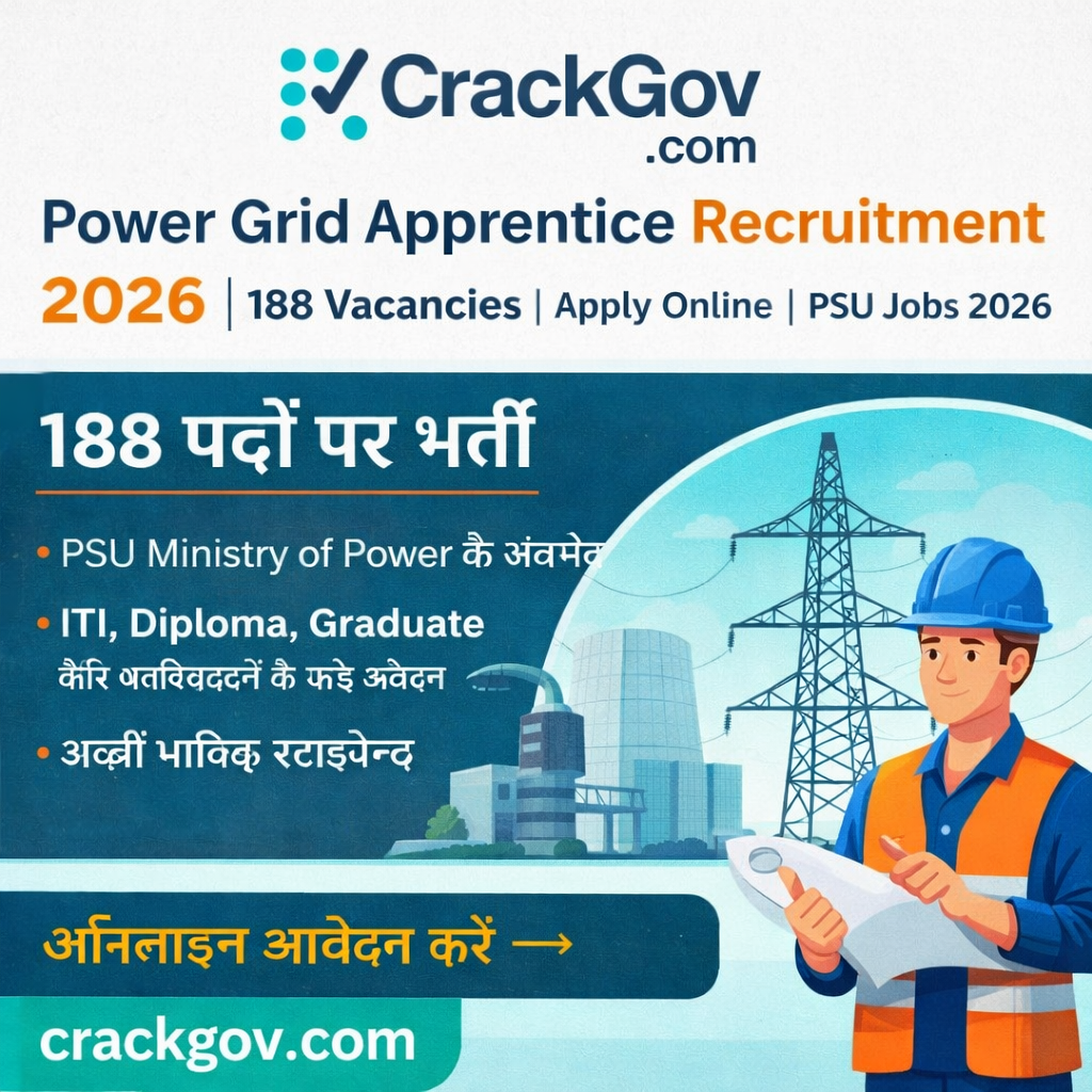 Power Grid Apprentice Recruitment 2026 Apply Online for 188 Vacancies