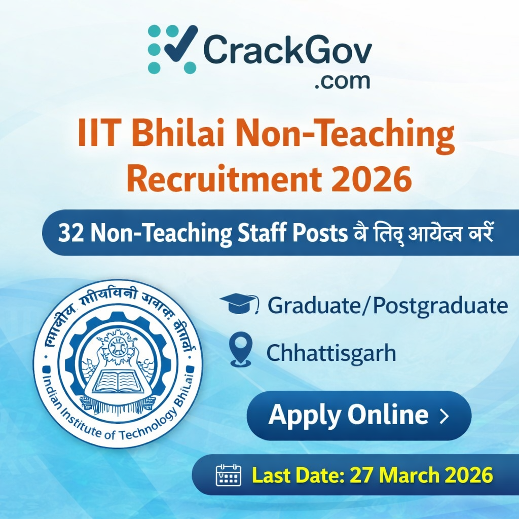 IT Bhilai Non Teaching Recruitment 2026