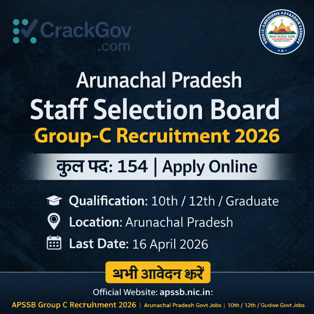 APSSB Group C Recruitment 2026 Apply Online for 154 Posts