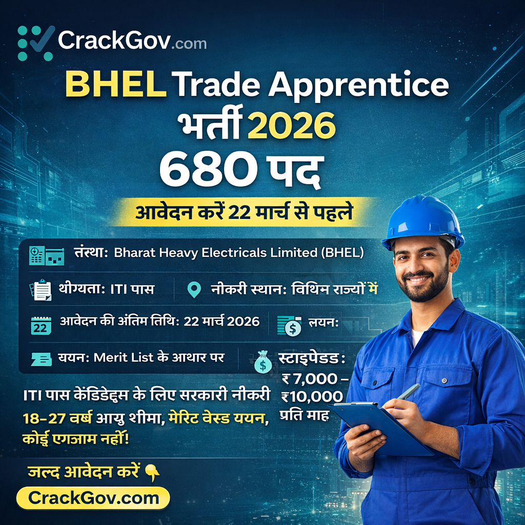 BHEL Trade Apprentice Recruitment 2026