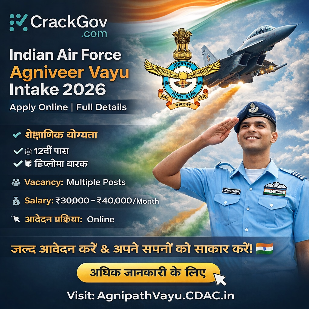 Indian Air Force Agniveer Vayu Intake 2026 Recruitment