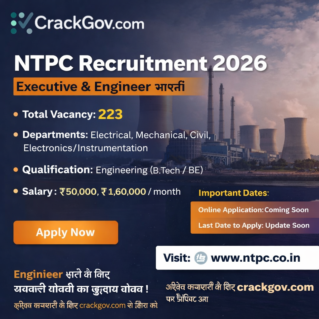 NTPC Executive & Engineer Recruitment 2026