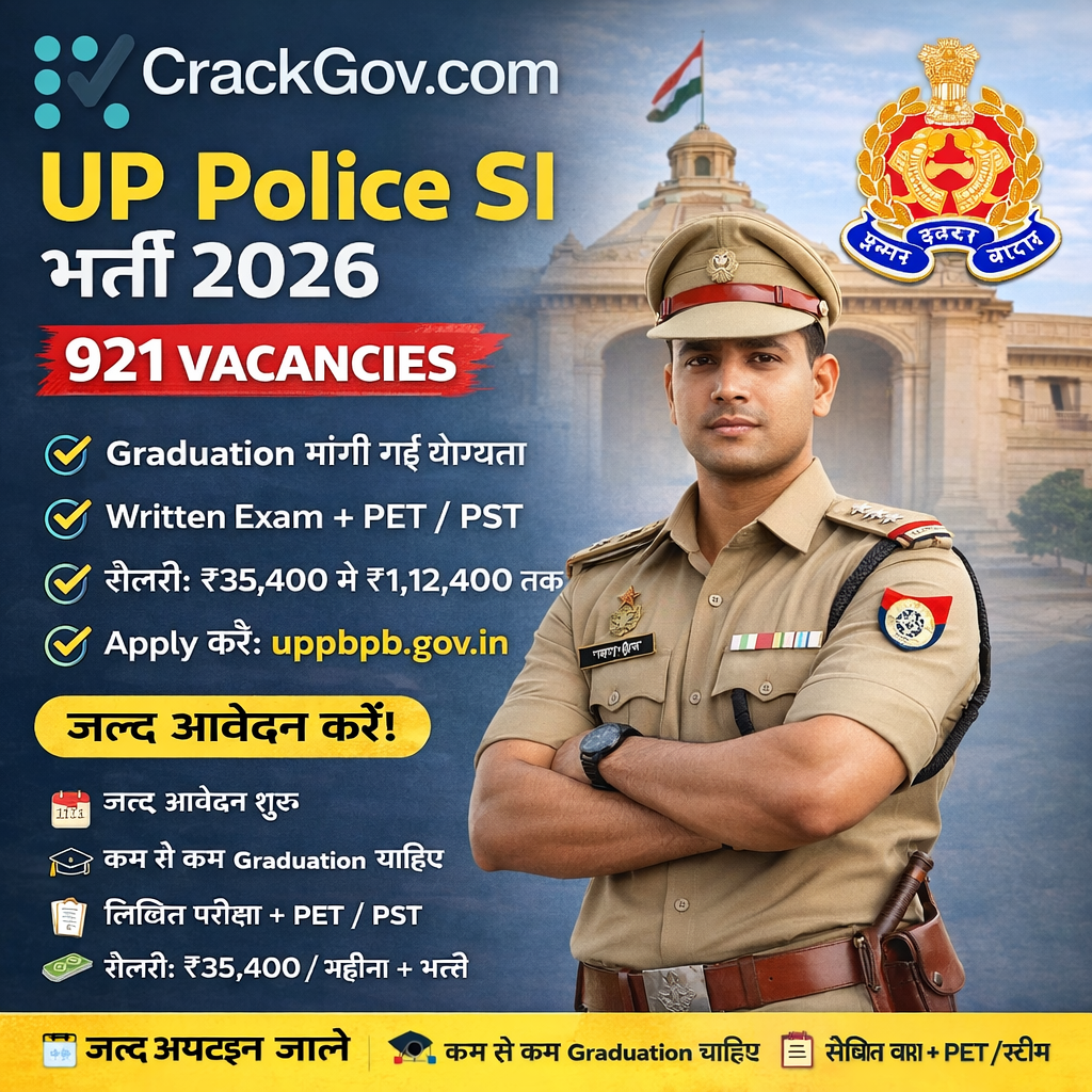 Uttar Pradesh Police Sub Inspector Recruitment 2026