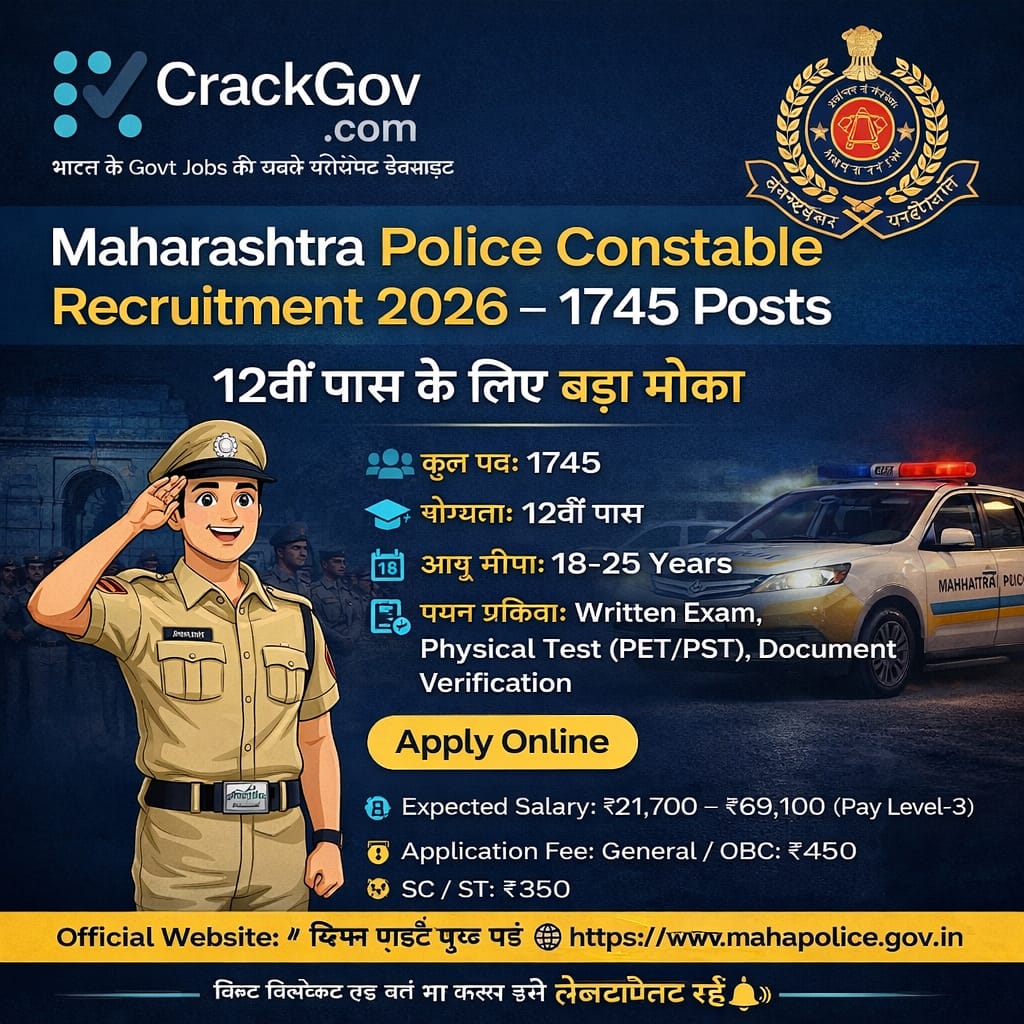Maharashtra Police Constable Recruitment 2026