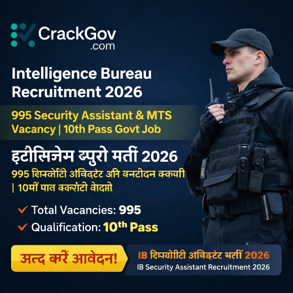 IB Security Assistant & MTS Recruitment 2026