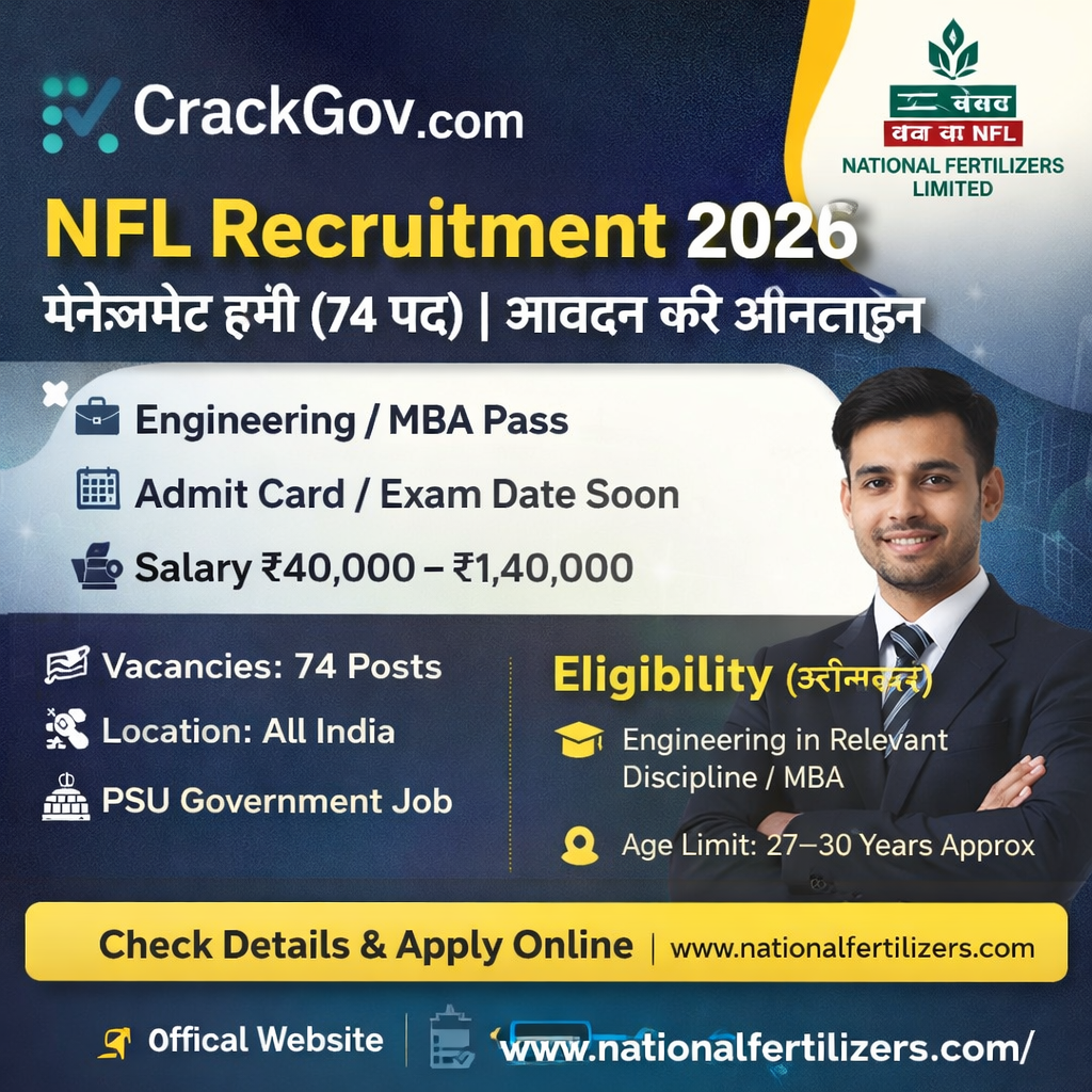 NFL Management Trainee Recruitment 2026 Apply Online for 74 Posts