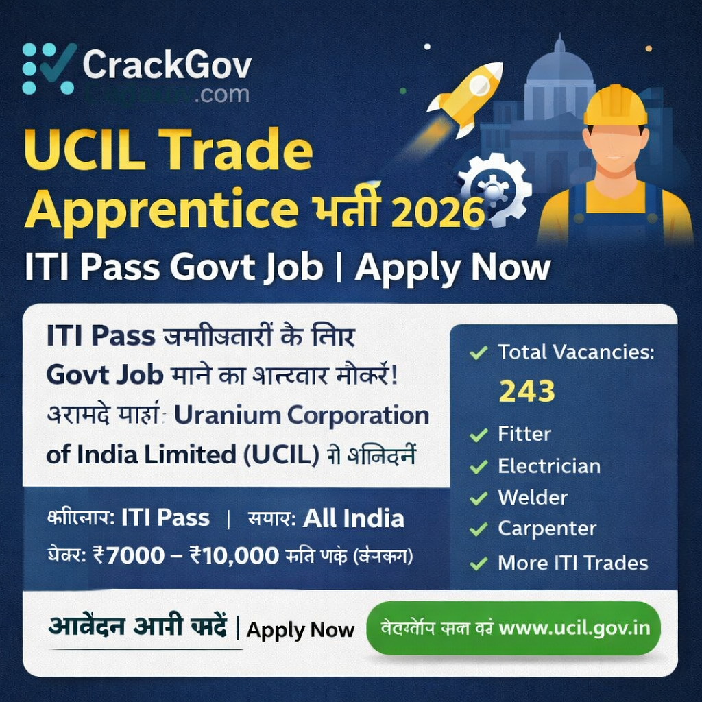 UCIL Trade Apprentice Recruitment 2026