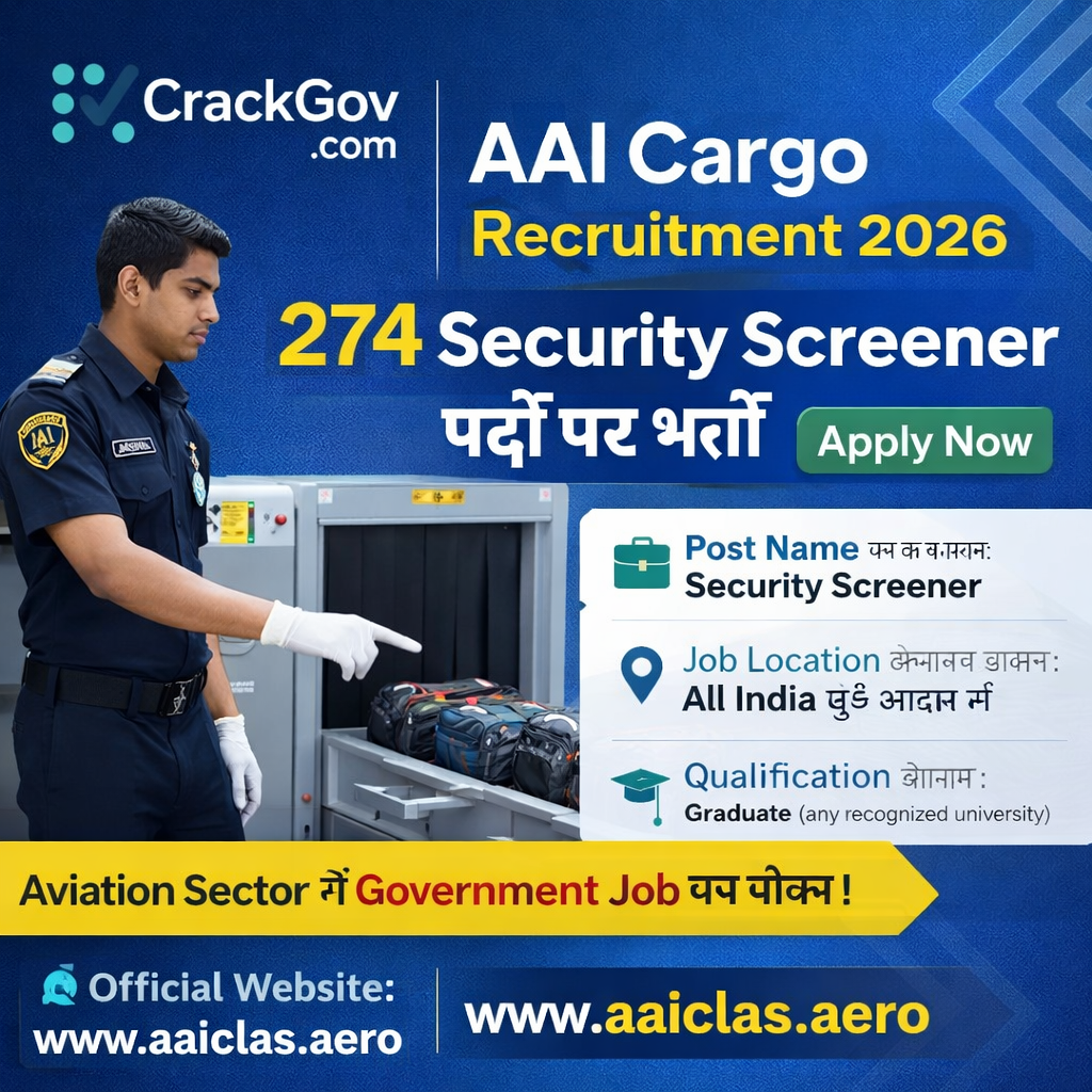 AAI Cargo Security Screener Recruitment 2026