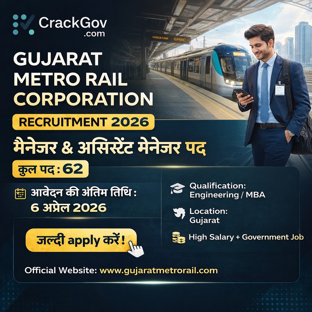 GMRC Manager & Assistant Manager Recruitment 2026