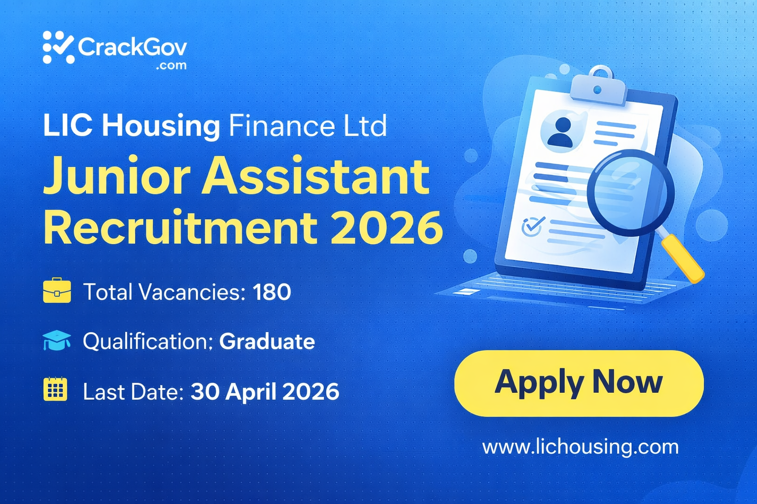 LIC HFL Junior Assistant Recruitment 2026