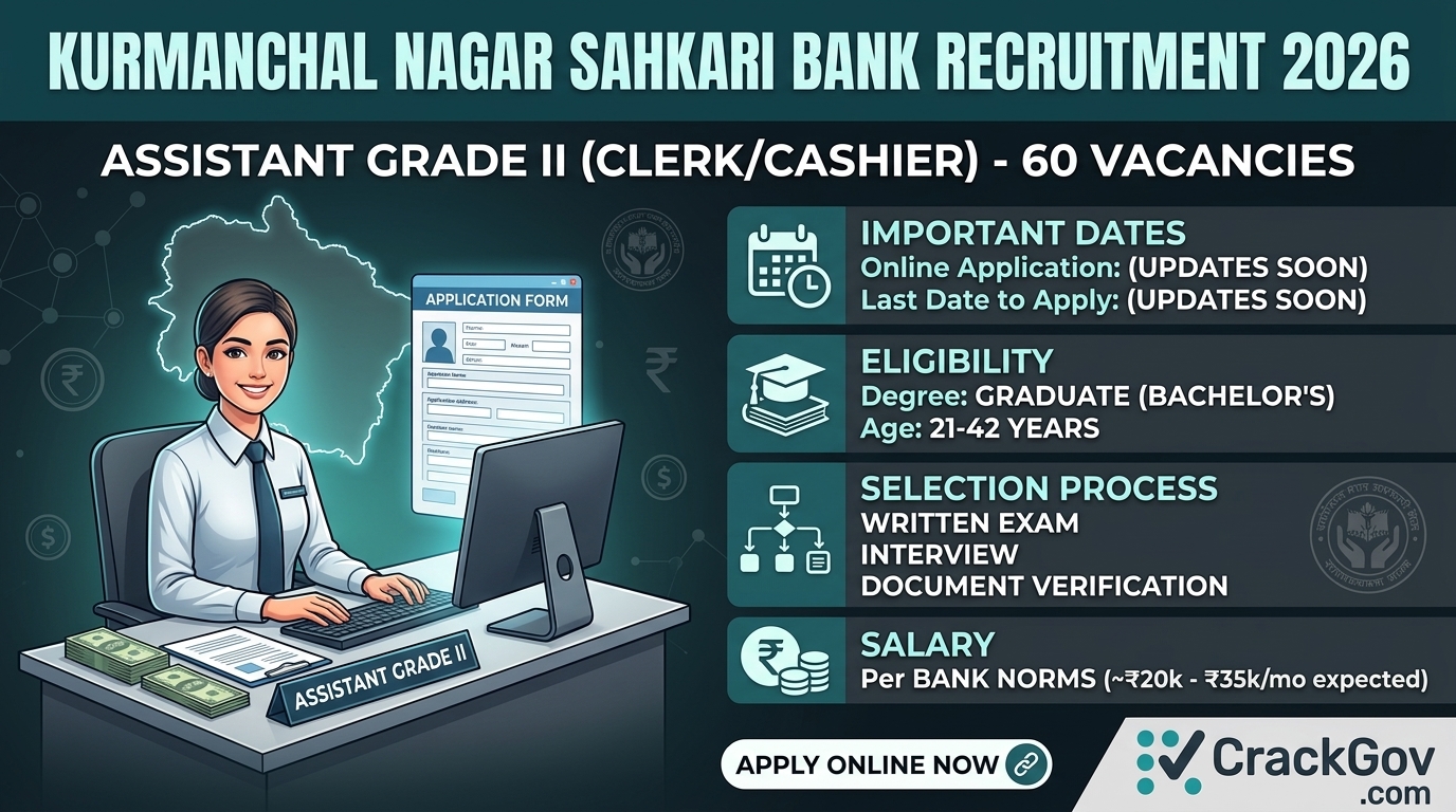 Kurmanchal Nagar Sahkari Bank Assistant Grade II Recruitment 2026