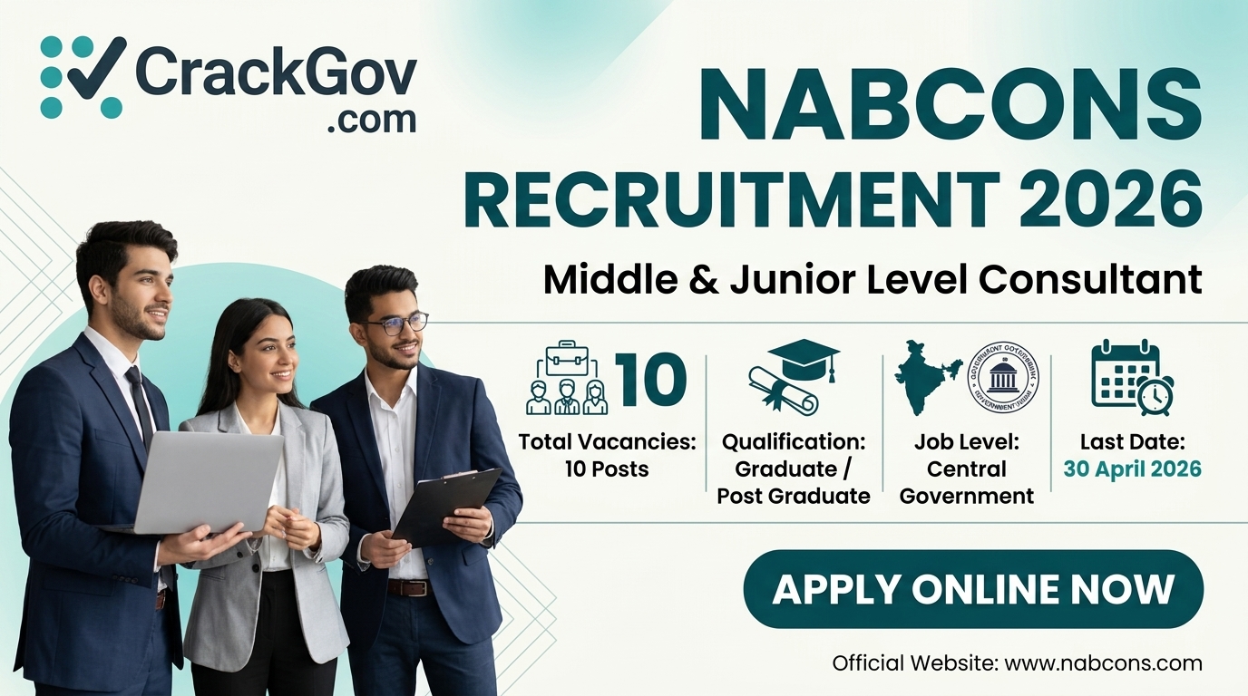 NABCONS Middle & Junior Level Consultant Recruitment 2026