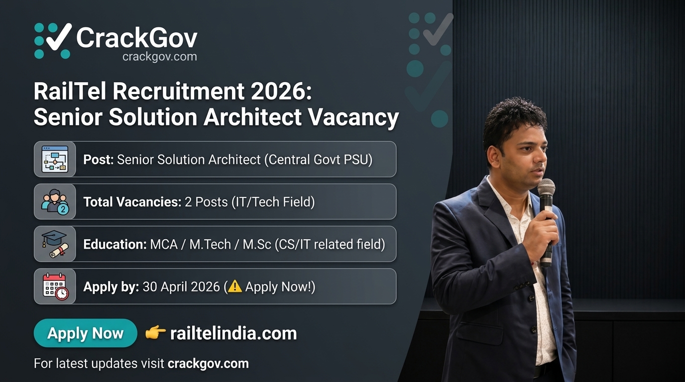 RailTel Sr. Solution Architect Recruitment 2026 Apply Online