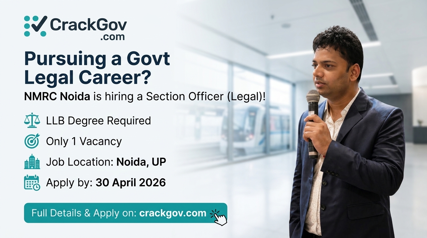 NMRC Noida Recruitment 2026 for Sr Section Officer / Section Officer (Legal)