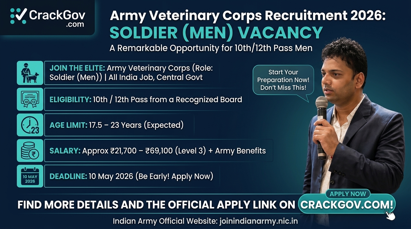 Army Veterinary Corps Soldier Recruitment 2026