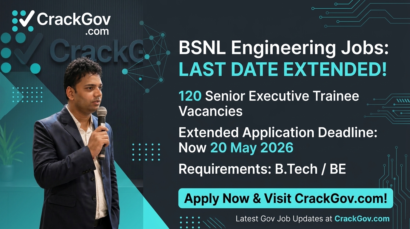 BSNL Senior Executive Trainee Recruitment 2026 Apply Online