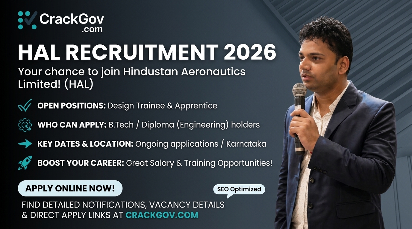 HAL Design Trainee & Apprentice Recruitment 2026