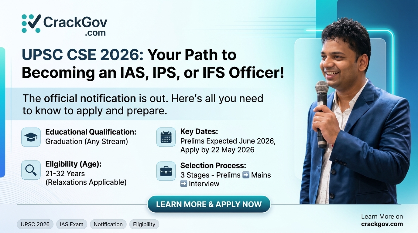 UPSC Civil Services Preliminary Exam 2026 Apply Online