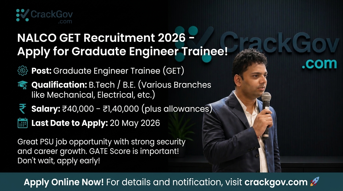 NALCO Graduate Engineer Trainee Recruitment 2026