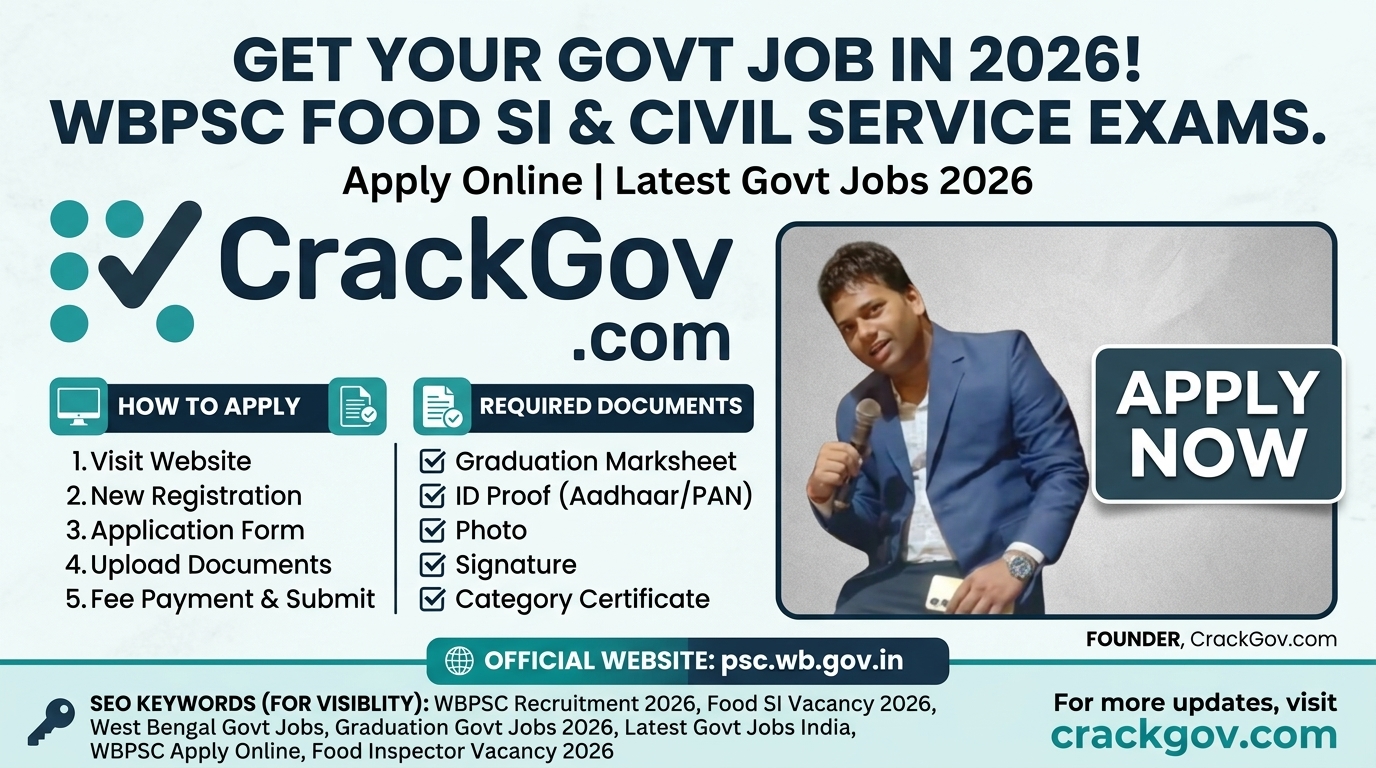 WBPSC Food SI & Civil Service Exam 2026