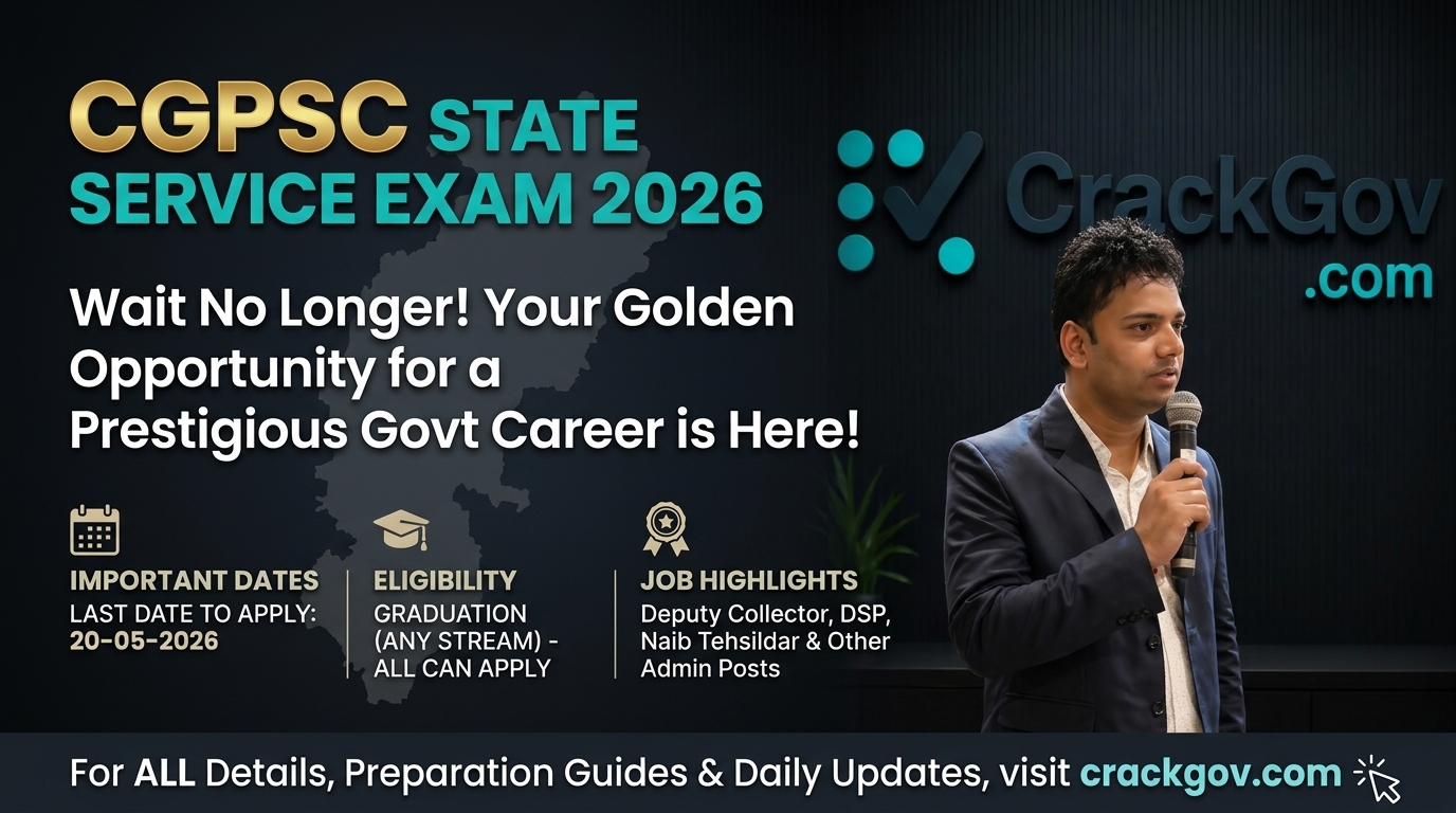 CGPSC State Service Exam 2026 Apply Online