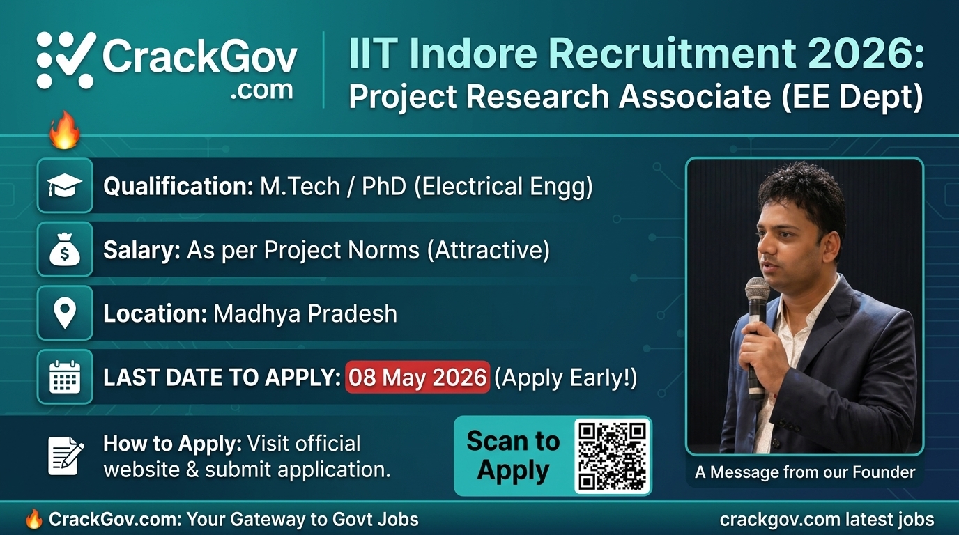 IIT Indore Project Research Associate Recruitment 2026