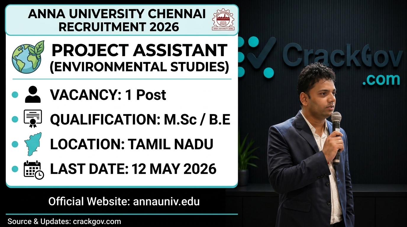 Anna University Project Assistant Recruitment 2026