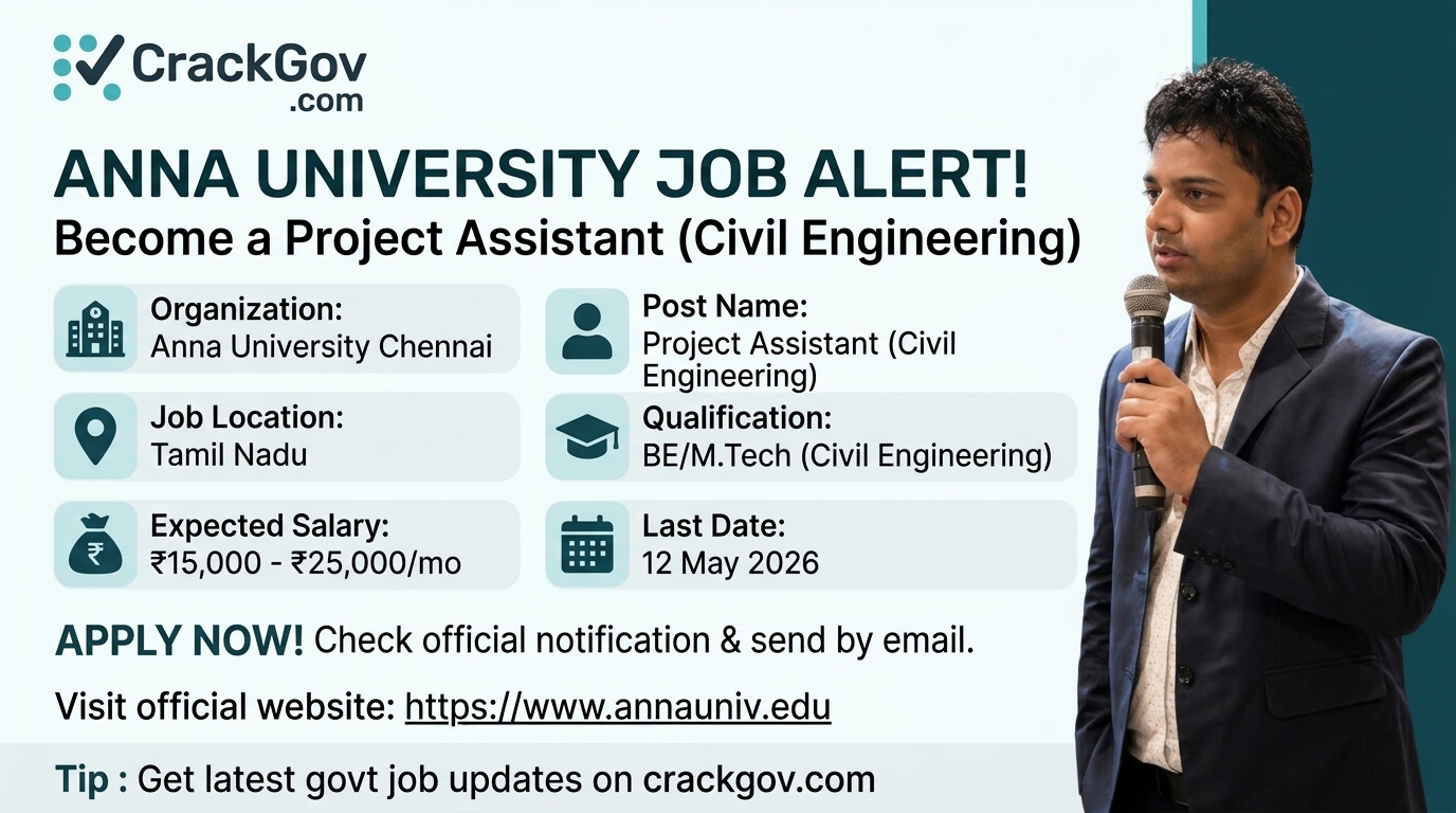 Anna University Project Assistant Recruitment 2026
