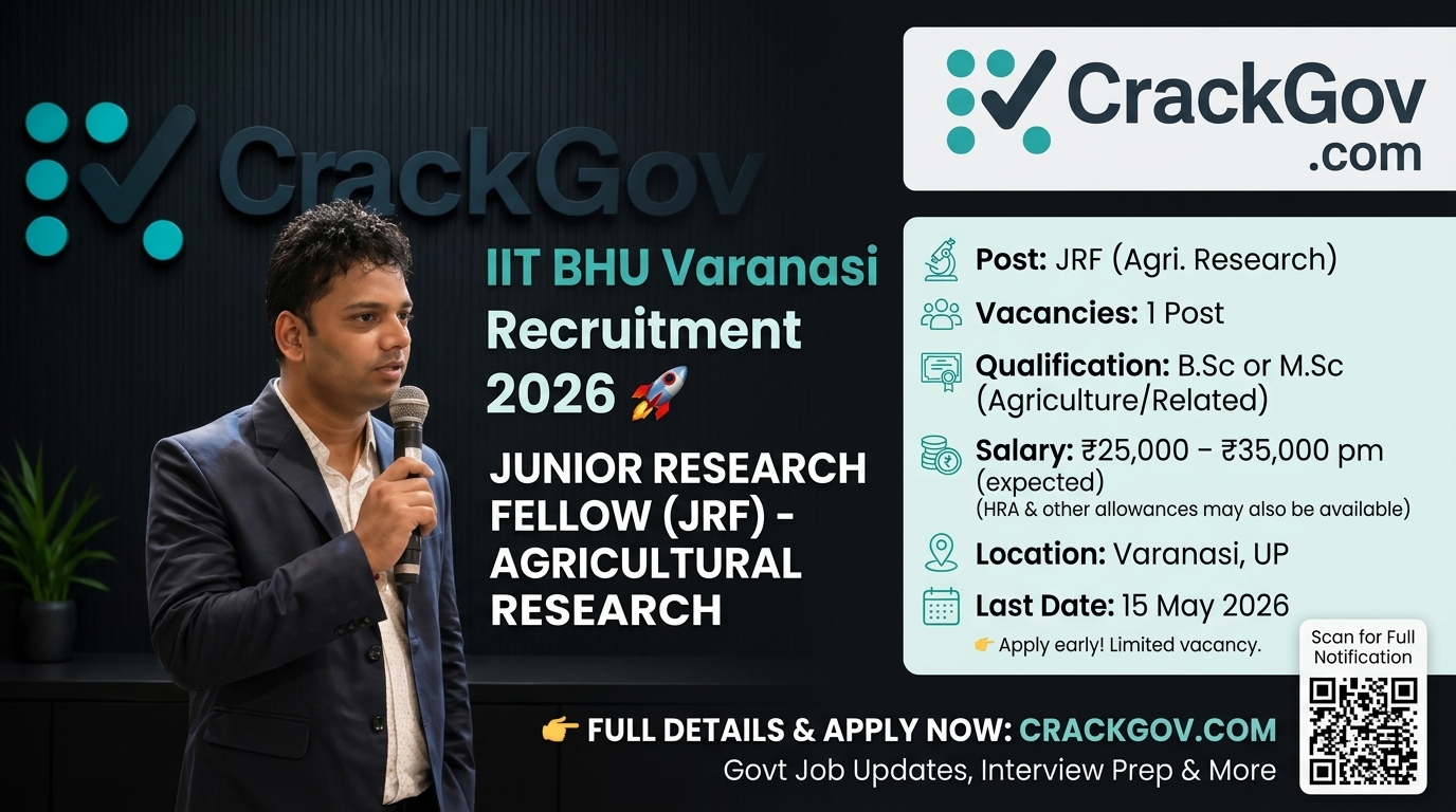 IIT BHU Junior Research Fellow Recruitment 2026