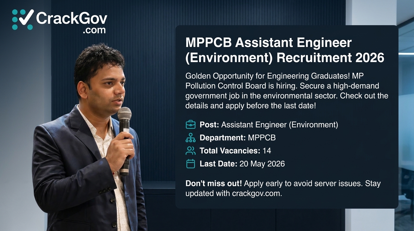 MPPCB Assistant Engineer (Environment) Recruitment 2026