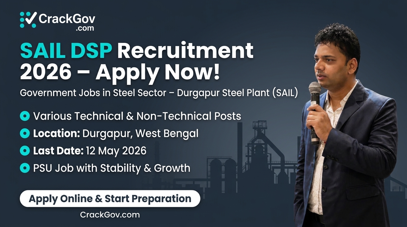 SAIL DSP Recruitment 2026 Apply Online for Various Posts