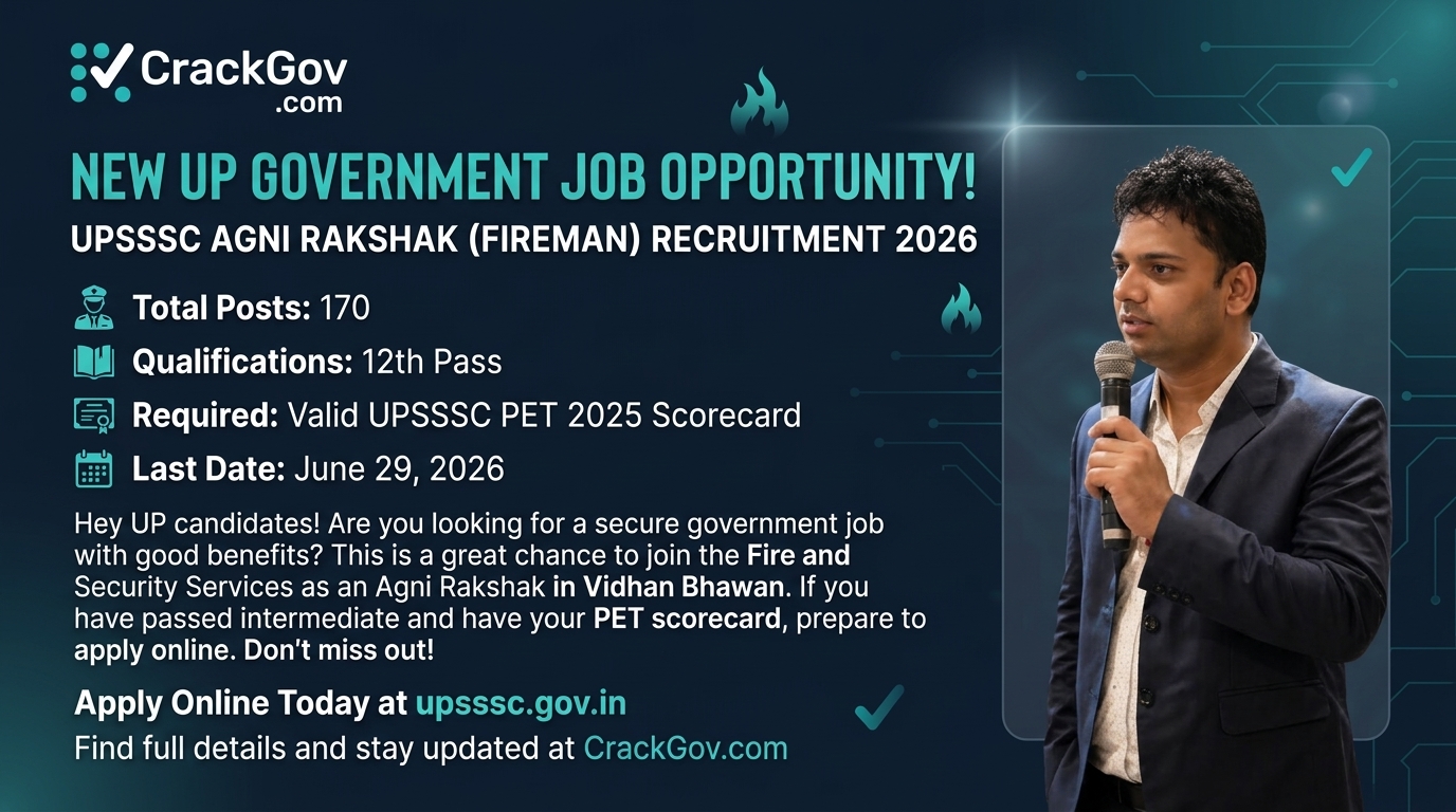 Vidhan Bhawan Rakshak / Agni Rakshak (Fireman) Recruitment 2026