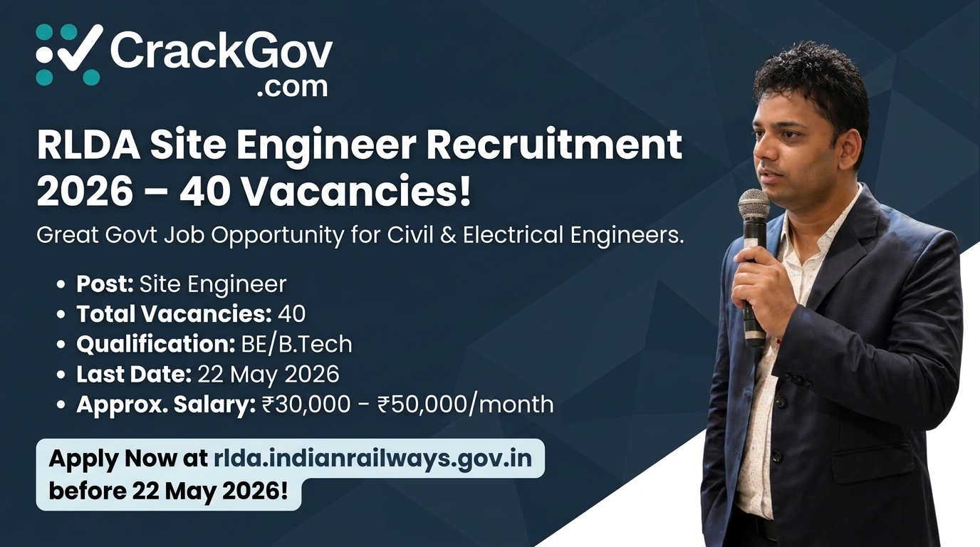 RLDA Site Engineer Recruitment 2026 Apply for 40 Posts