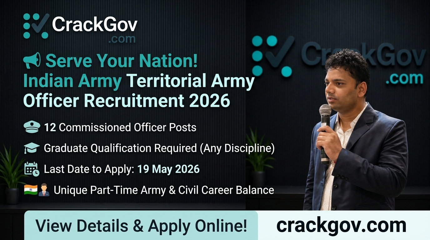 Indian Army Territorial Army Officer Recruitment 2026