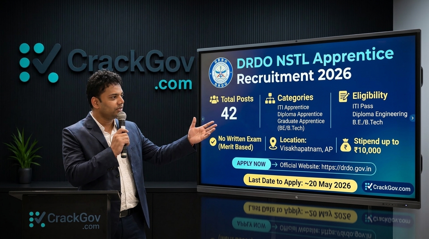 DRDO NSTL Apprentice Recruitment 2026 Apply for 42 ITI, Diploma & Graduate Posts