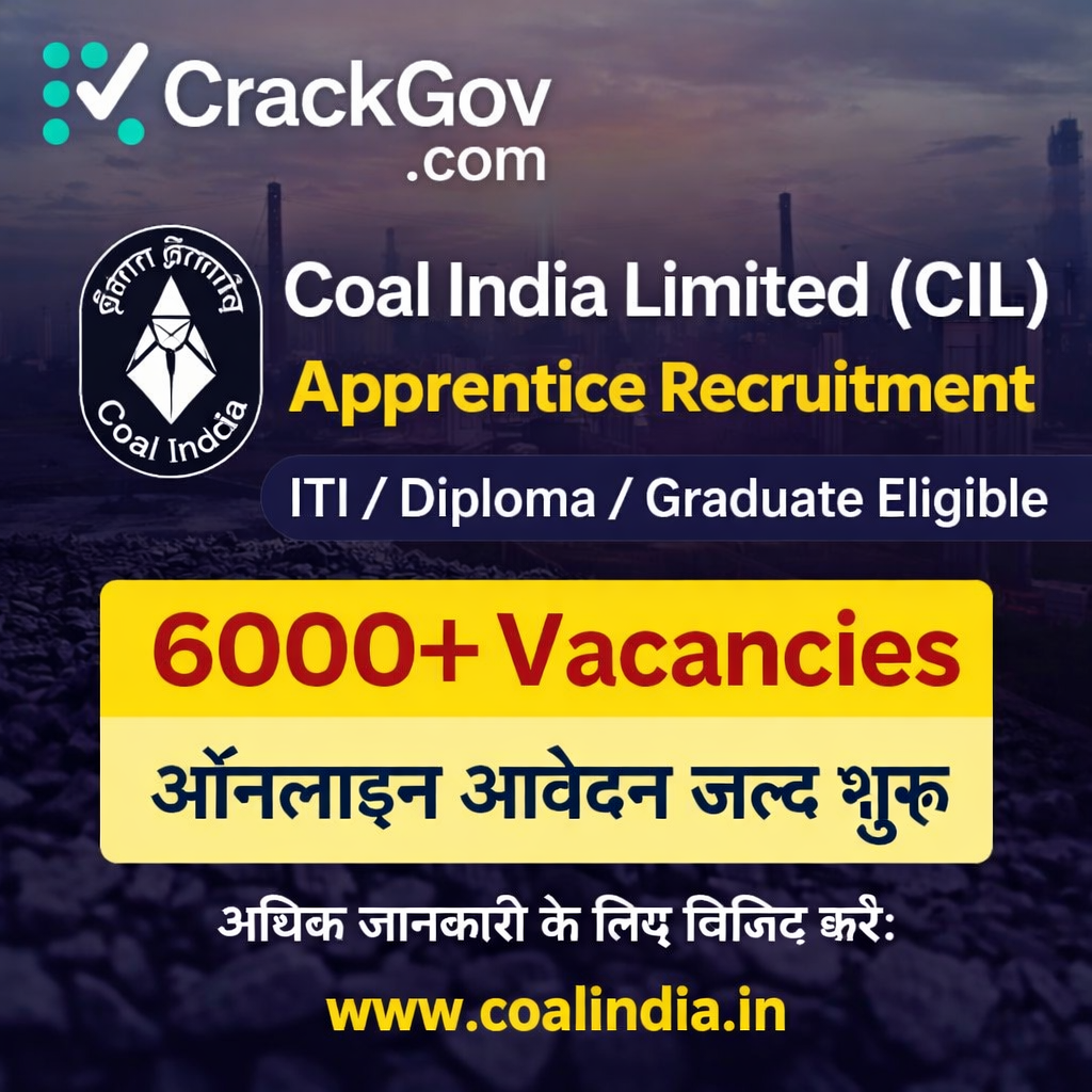 Coal India Limited Apprentice Recruitment 2026 – 6000+ Posts