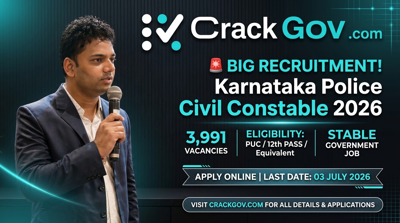 Karnataka Police Constable Civil Recruitment 2026 Apply Online for 3991 Posts