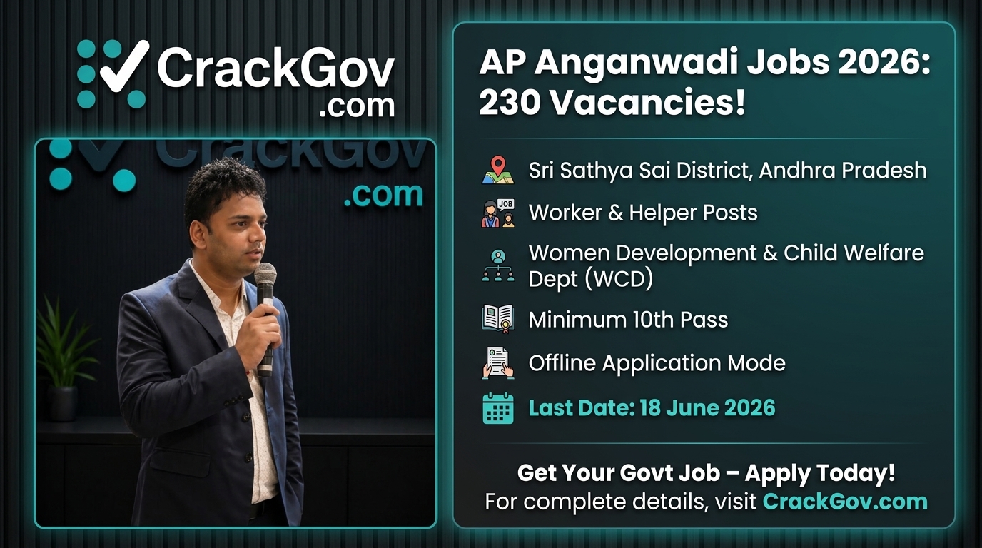 AP Anganwadi Worker & Helper Recruitment 2026 – 230 Vacancies