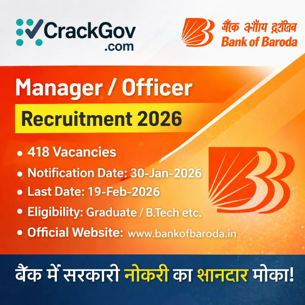 Bank of Baroda Manager/Officer Recruitment 2026