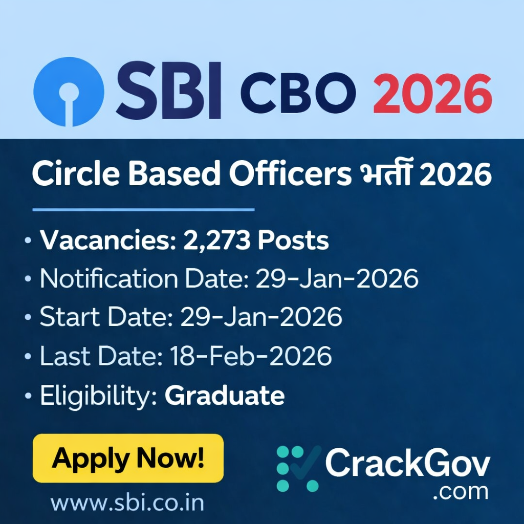 SBI CBO Recruitment 2026