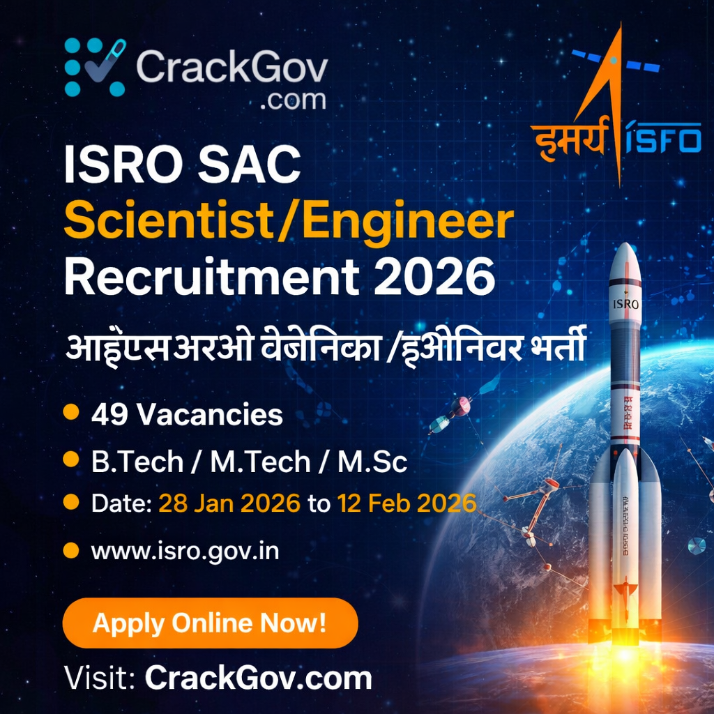 ISRO SAC Scientist/Engineer Recruitment 2026
