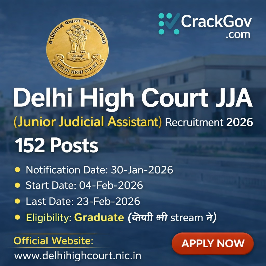 Delhi High Court JJA Recruitment 2026