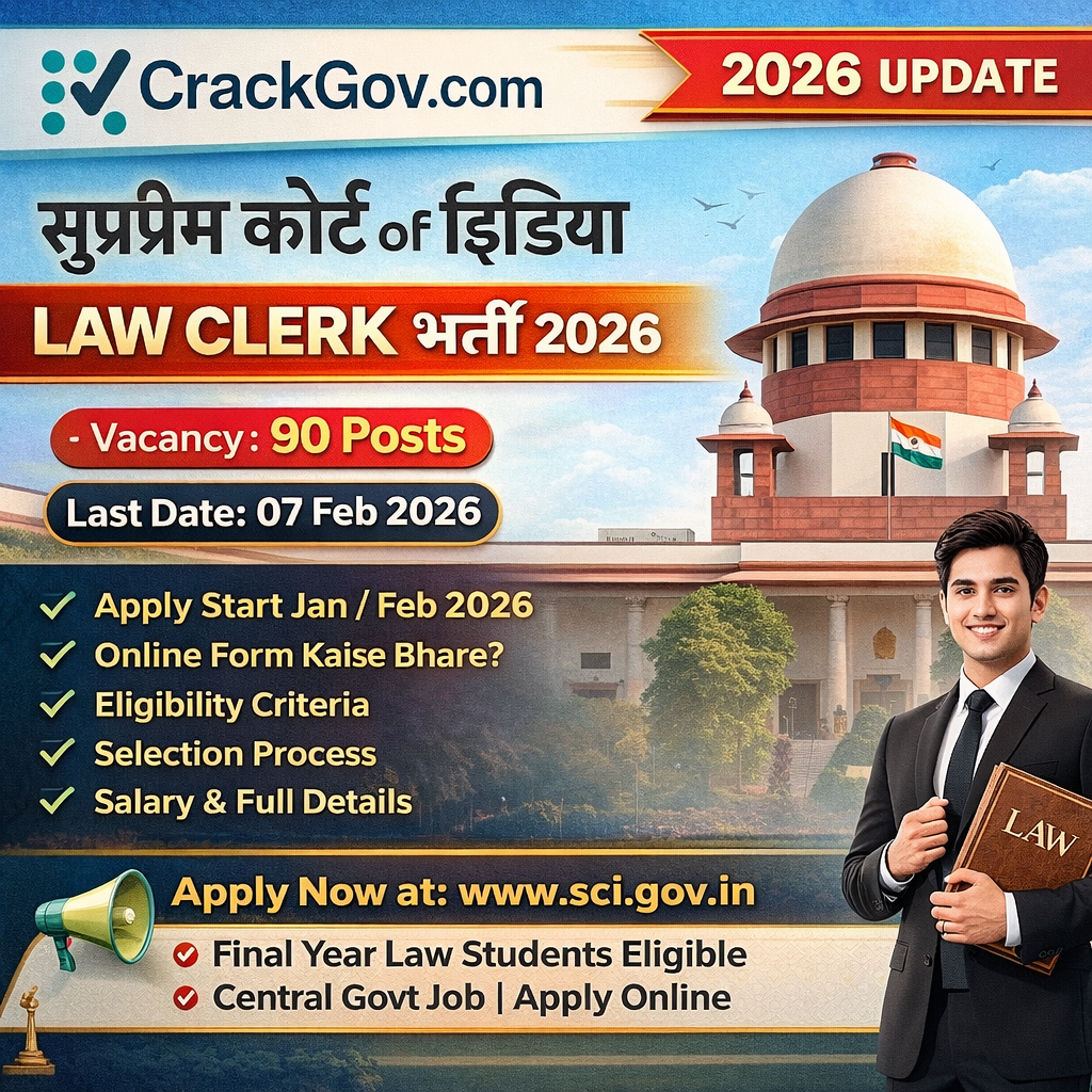 Supreme Court of India Law Clerk Recruitment 2026